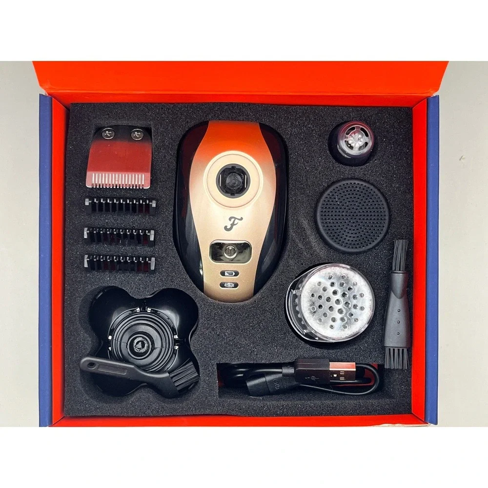 Freebird Flex Series Shaving Kit Electric Rotary Head Shaver Gold FS1-1-US-EA-1